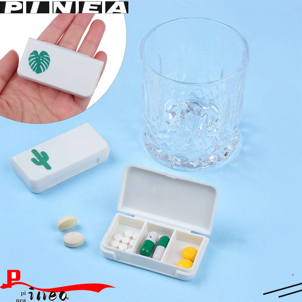 Pineapple 3grid Pill Case Kotak Organizer Penyimpanan Pil Tablet Mini Tahan Debu