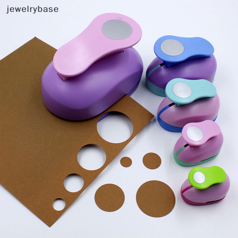 [jewelrybase]9 /16/25mm Lingkaran Bulat Lubang Pukulan DIY Buatan Tangan Kertas Scrapbooking Pemotong Alat Butik