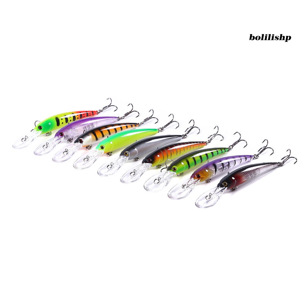 Bo-12.5cm/11g Umpan Umpan 3D Simulasi Fisheye Treble Hook Simulasi Menggoda Angling Tenggelam Lambat Ikan Kecil Lure Memancing Luar Ruangan