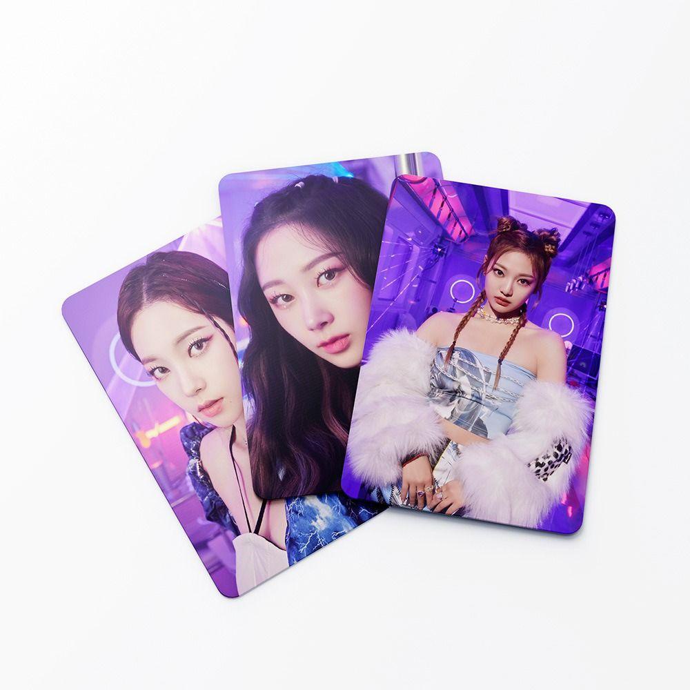 [Elegan] Aespa Lomo Card Mainan Anak Perempuan 55pcs/Set Treasure Card Set Album Card Kartu Kolektor Le Sserafim Idol Foto MY World Aespa Week Aespa MY WORLD2