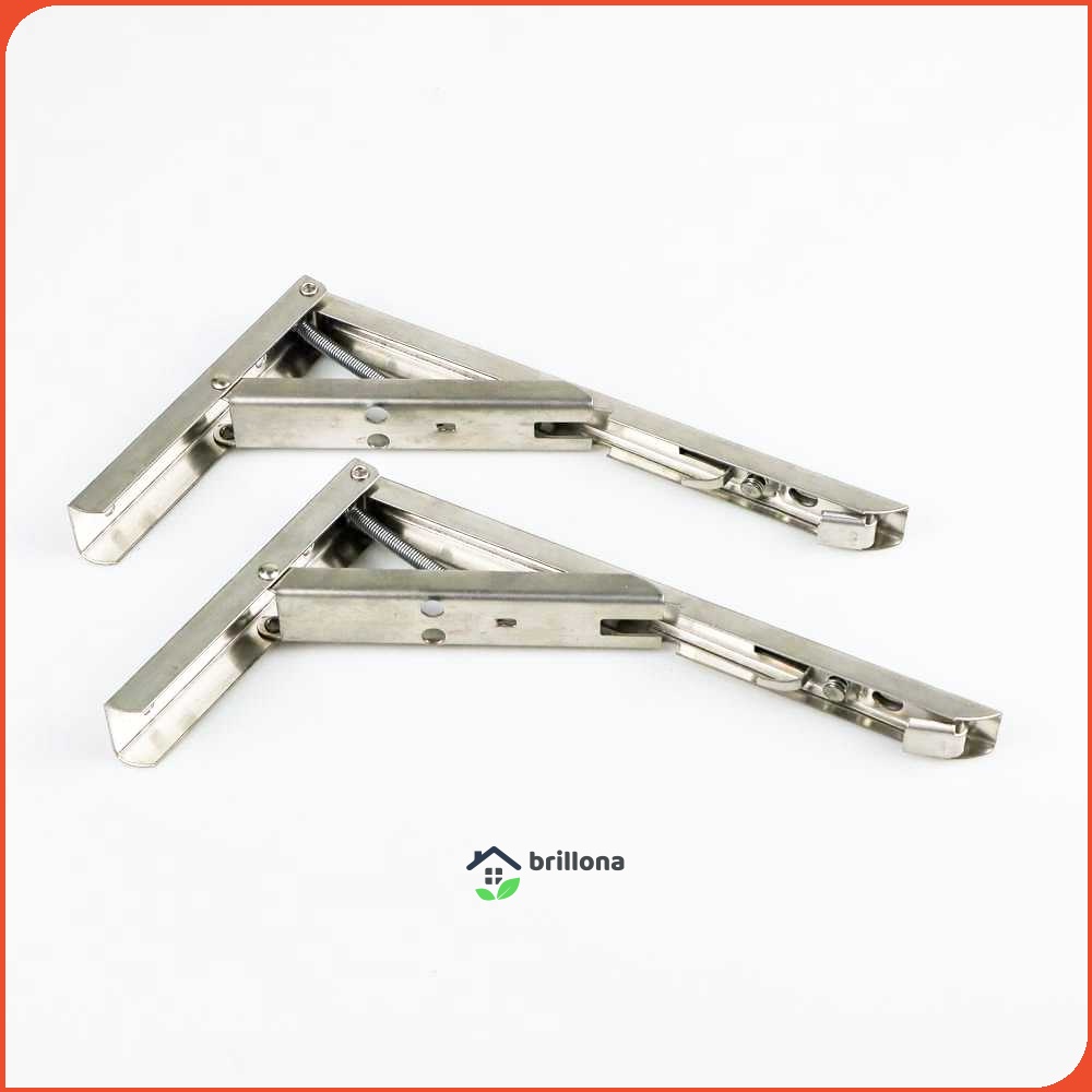 Taffware XIDA Bracket Engsel Stainless Steel 65kg 10 Inch 2 PCS - JM005