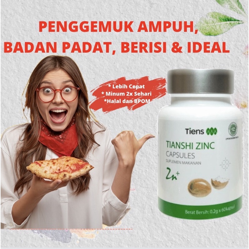 ZINC - OBAT PENGGEMUK BADAN DEWASA VITAMIN KAPSUL PENGGEMUK BADAN DEWASA PENAMBAH BERAT BADAN VITAMI