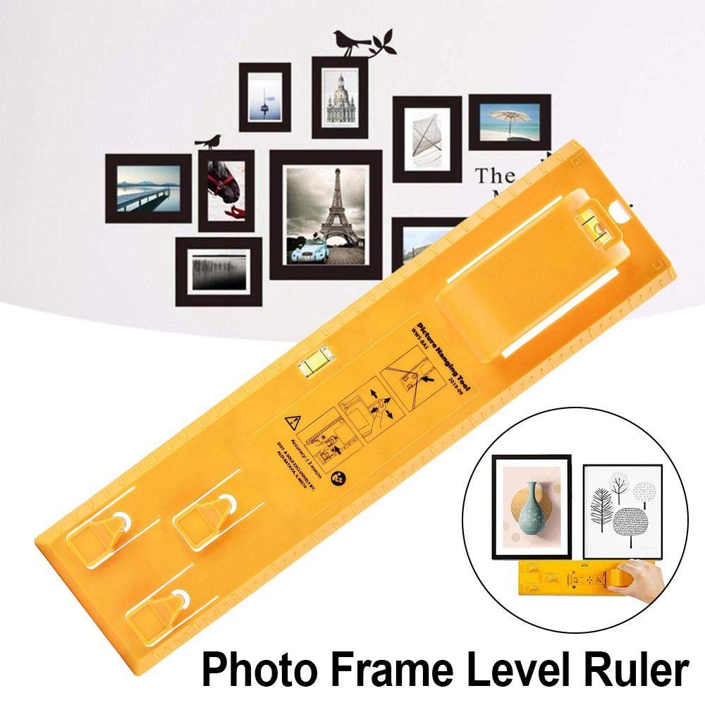 POPULAR Populer Bingkai Foto Tingkat Penggaris Multifungsi Dinding Penanda Foto Gantung Gambar Tools Picture Hanging Kit