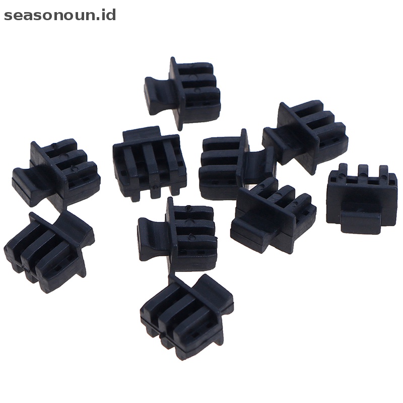 Seasonoun 10pc Penutup Pelindung SFP Fiber Module Covers Dust Cap Cage Colokan Debu.