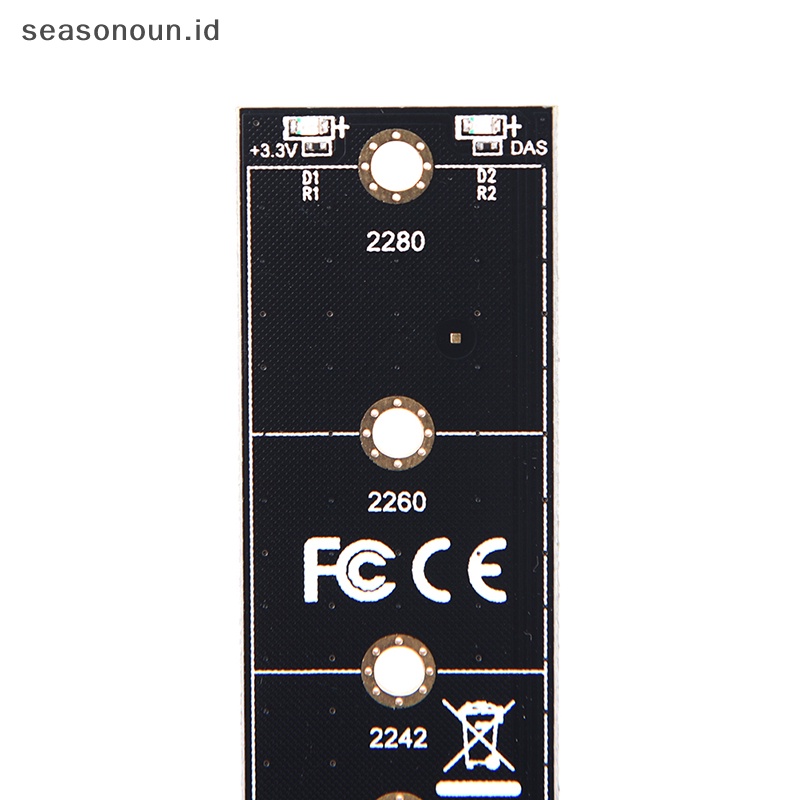 Seasonoun Pcie To M2 Adapter Nvme Ssd M2 Pcie X1 Raiser Konektor Kunci Pci-E Pci Express M.