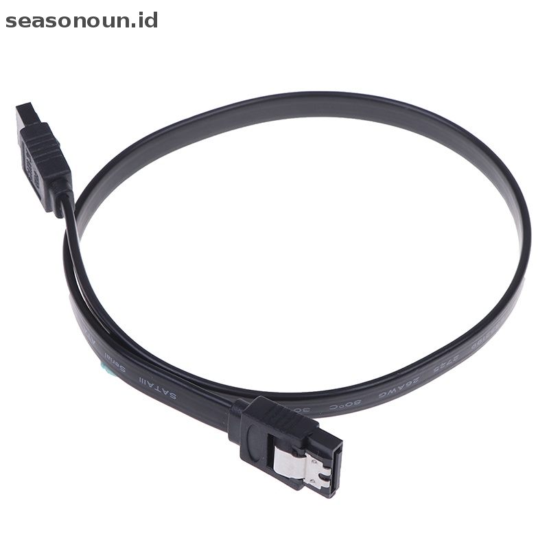 Kabel Komputer Seasonoun SATA 3.0 III SATA3 Hardisk 6Gb/S SSD data right angle cable.