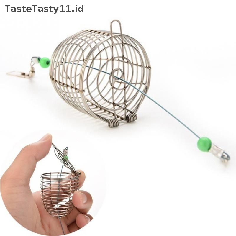 Tastetasty Outdoor fishing stainless steel cage shooter Aksesoris Pancing.