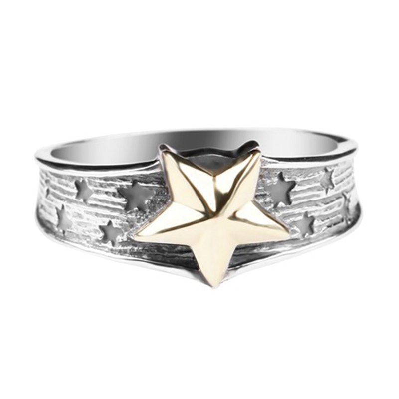 Y2k 90s Berlian Imitasi Mengkilap Tidak Teratur Bintang Pembukaan Cincin Untuk Wanita Egirl Vintage Kristal Pentagram Adjustable Ring Lover Jewelry