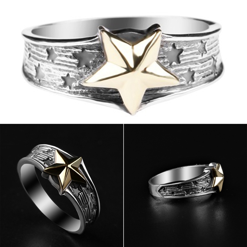 Y2k 90s Berlian Imitasi Mengkilap Tidak Teratur Bintang Pembukaan Cincin Untuk Wanita Egirl Vintage Kristal Pentagram Adjustable Ring Lover Jewelry