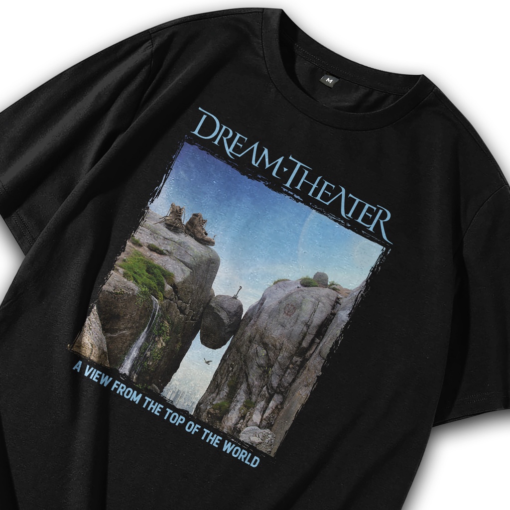 Kaos Band Rock / Tshirt Band / T shirt Band Dream Theater A View / Baju Band Original / Musik Metal 