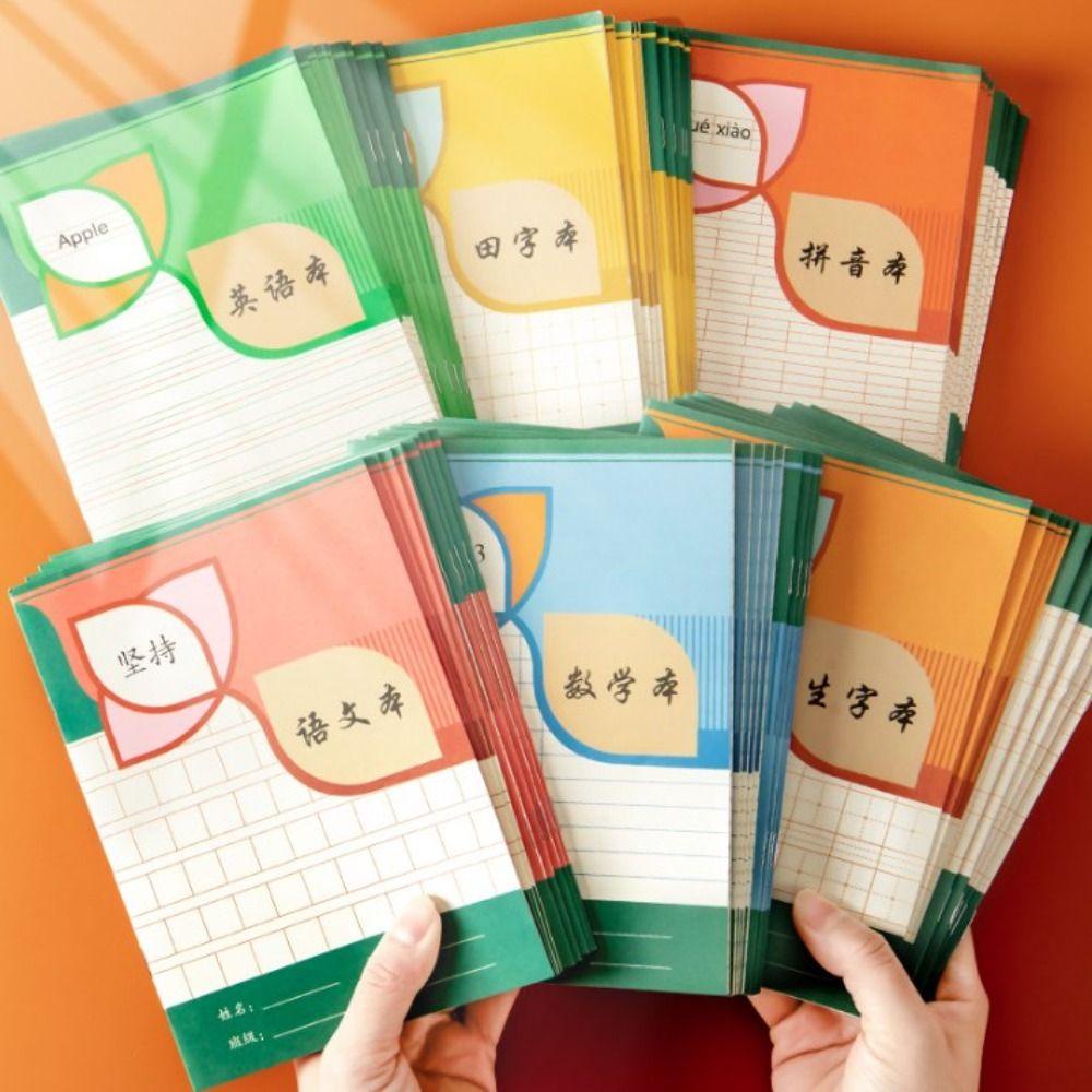 [Elegan] Pinyin Buku Latihan Siswa 3gaya Kelas Bahasa Homework Book Chinese English Primary School Student Notebook