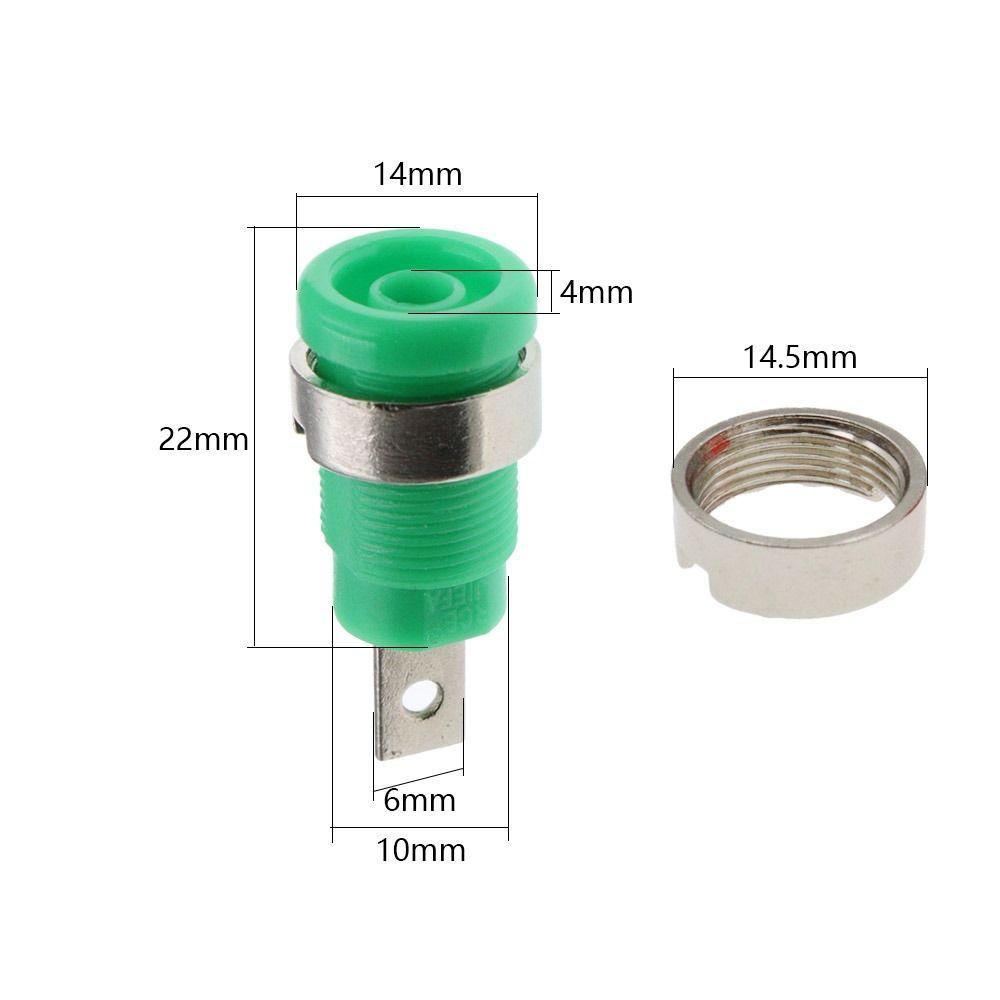 Wonder 4mm Banana Socket Test Hole Terminal Konektor Konektor Listrik Female Terminal Tembaga Murni