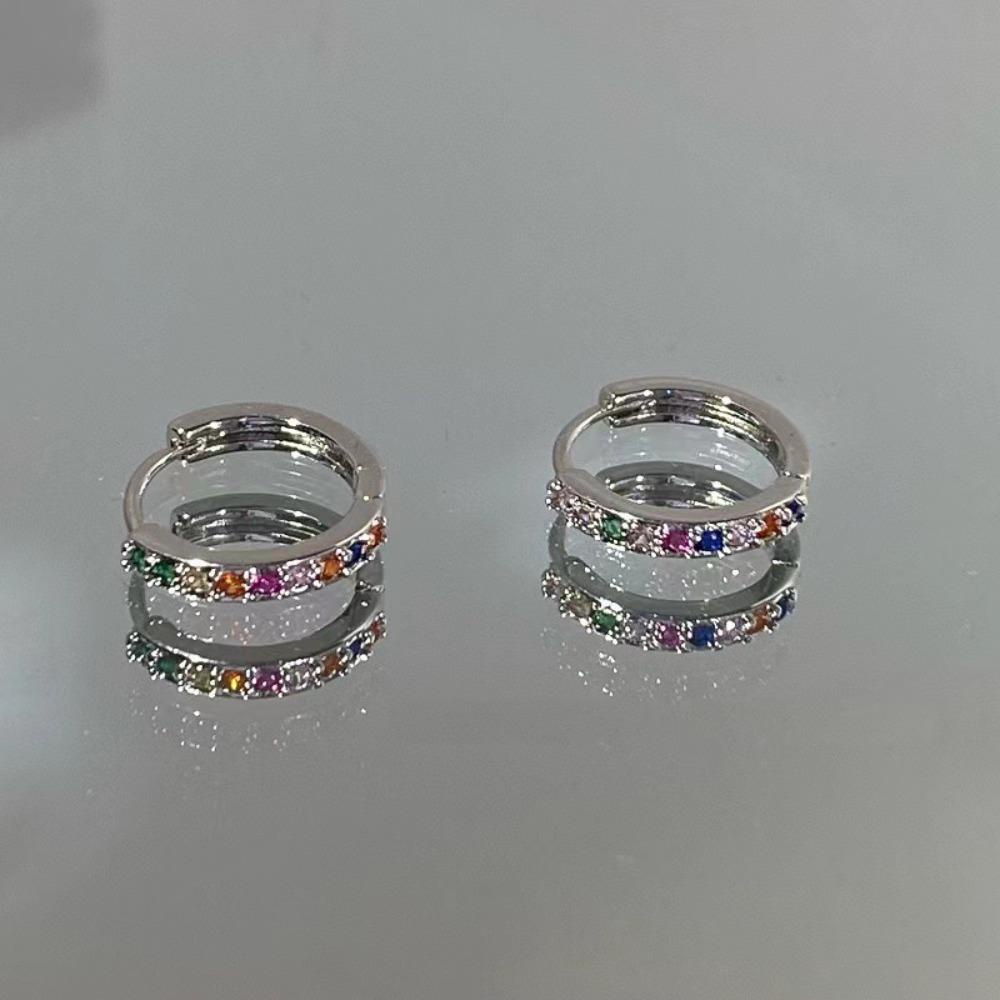 Mxbeauty Anting Berlian Imitasi Elegan Anti Alergi Fashion Alloy Zircon Aksesoris Gaya Korea Sederhana