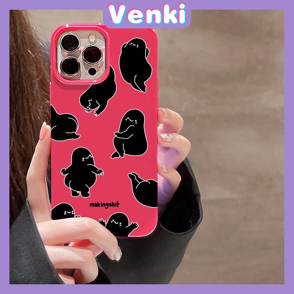 VENKI - For iPhone 11 iPhone Case Red Glossy TPU Soft Case Shockproof Protection Camera Cute Cartoon Character Compatible with iPhone 14 13 Pro max 12 Pro Max xr xs max 7Plus 8Plus