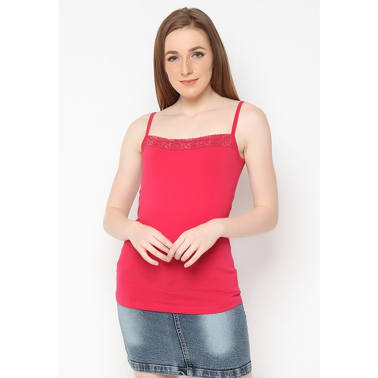 Big Brocade Tanktop Pink Fanta Mobile Power Ladies - B6799