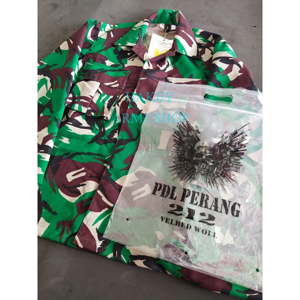 Baju Pdl Loreng Tni Velbet Woll Velbed Woll 2121 / Baju Pdl Pelbet Anti Air/waterproof / Setelan Baj