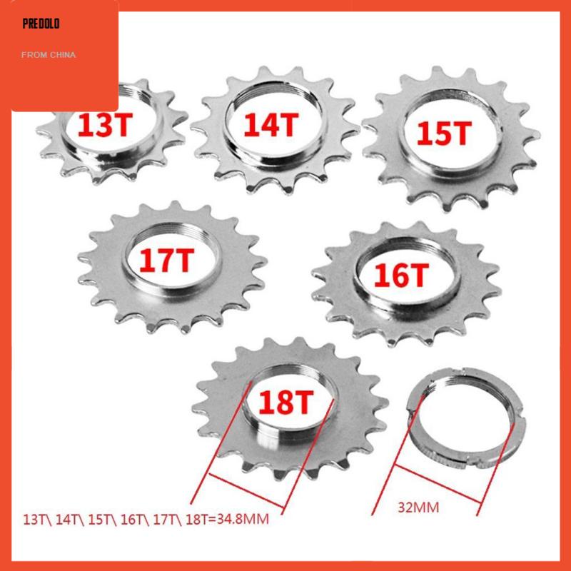 [Predolo] Track Bike Freewheel Fixed Gear Roda Gila Sprocket Kecepatan Tunggal