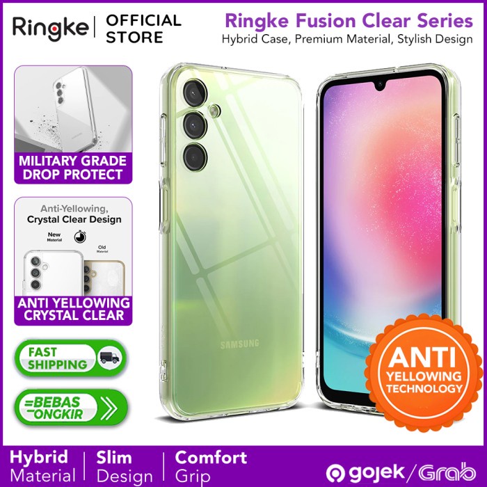 Case Samsung Galaxy A24 LTE - Ringke Fusion Clear Casing Premium