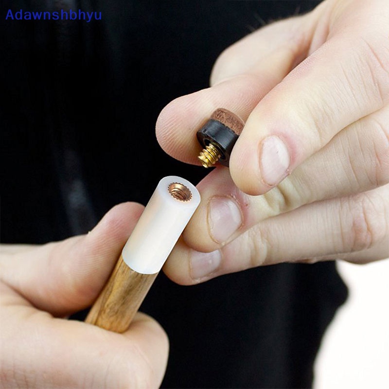 Adhyu 10PCs Screw On Cue Tips Untuk Stik Cue Kolam Renang Biliar Dan Bagian Snooker Cue ID