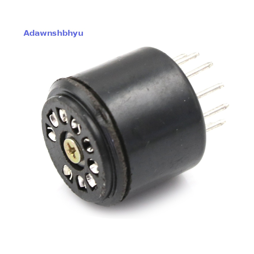 Adhyu New 9Pin Bakelite Vacuum Tube Socket Saver base Untuk 12AX7 12AU7 ECC82 ECC83 amps ID