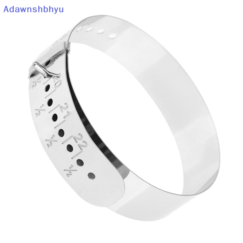 Adhyu Stainless Steel Bangle Sizer Gauge Adjustable Wrist Bracelet Alat Ukur ID