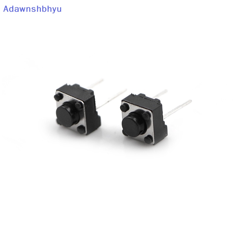 Adhyu 20pcs 2pin Kaki Tengah 6*6*5mm Switch Tactile Push Button Saklar ID