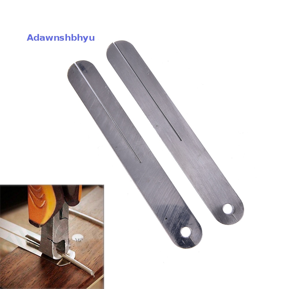 Adhyu 2pcs fret puller fretboard fingerboard fret Alat Perbaikan Pelindung Plat Baja ID