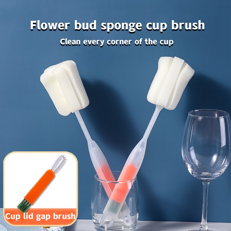 Three In One Sikat Spons Multifungsi/Carrot Cup Brush Cleaning Set/Sikat Pembersih Serbaguna