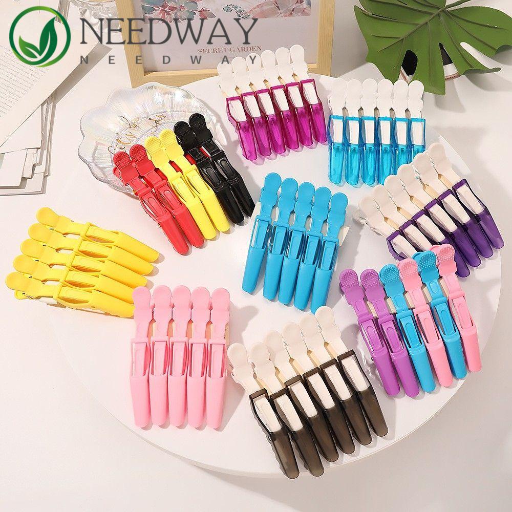 Needway  Duck Bill Clips Barber Non Slip Posisi Mewarnai Rambut Bagian Salon Rambut Aligator