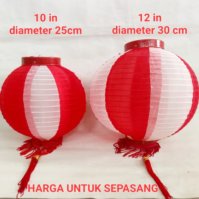 Lampion Outdoor Anti Air Merah Putih Dekorasi 17 Agustus Murah Grosir Dekorasi 17an Kemerdekaan RI Merah Putih Harga Grosir Termurah