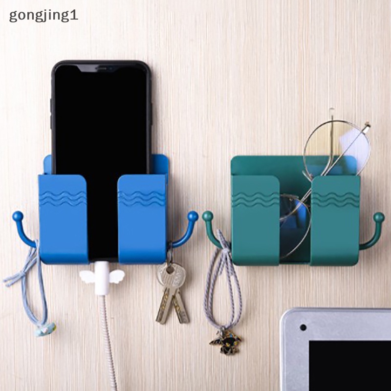 Ggg Kotak Penyimpanan Yang Dipasang Di Dinding Remote Control Case Colokan Telepon Charging Holder Rack ID