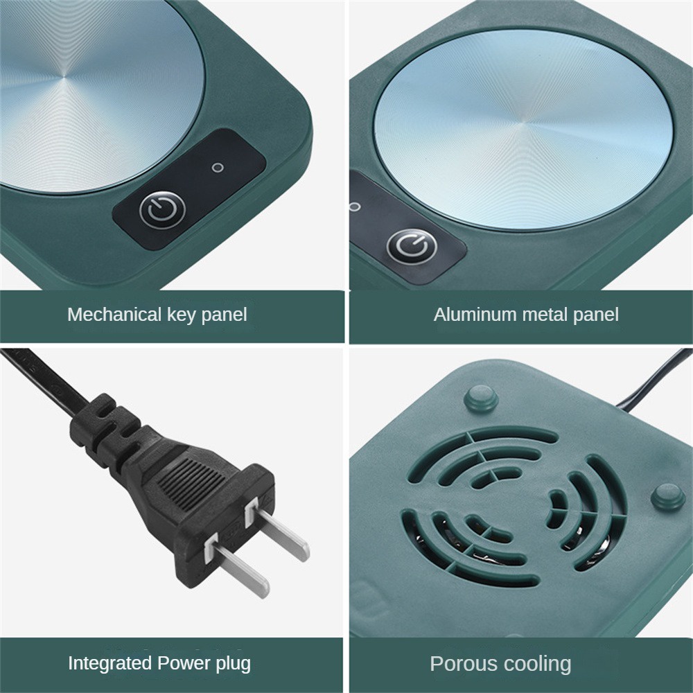 Coaster Coaster Pemanas Cerdas Suhu Konstan Coaster Hangat Portabel Alas Cangkir Pemanas Daftar Rumah Umum Tahan Lama 55 Derajat Hadiah Coaster Hangat