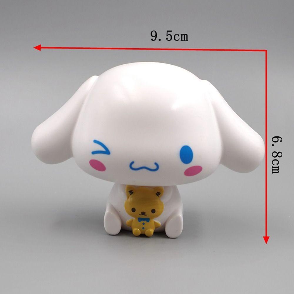 Agustin Kuromi Figure Boneka Hadiah Untuk Anak 1pc KT Model Kucing Desktop Mainan Cinnamoroll Diy Kue Action Figure