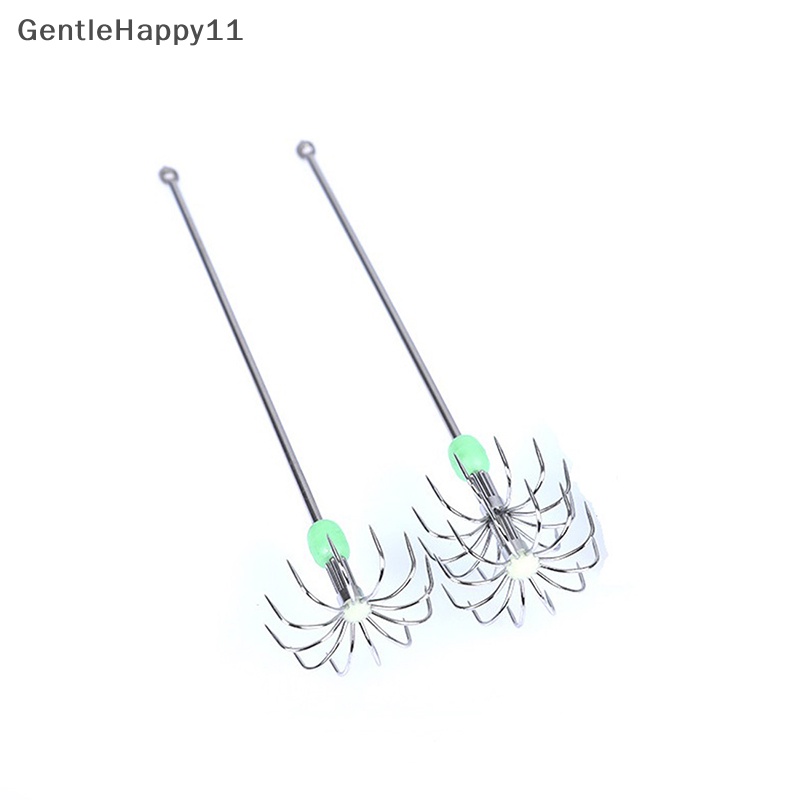 Gentlehappy Kait Payung Lapisan Ganda Stainless Steel Cumi Gurita Pancing Jig Hooks id