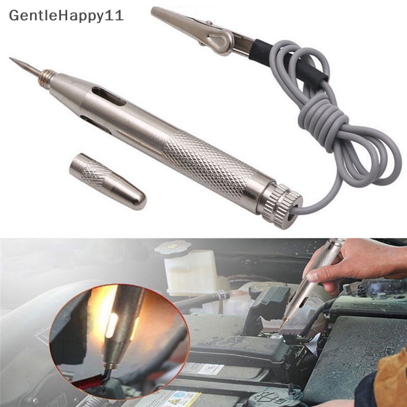 Gentlehappy DC 6-24V Auto Car Light Circuit Tester Lampu Tes Tegangan Pen Detector Probe 6-24v Mobil Auto Voltage Circuit Electrical Tester Test Pen Pensil Dengan Probe Lampu Mobil Otomatis