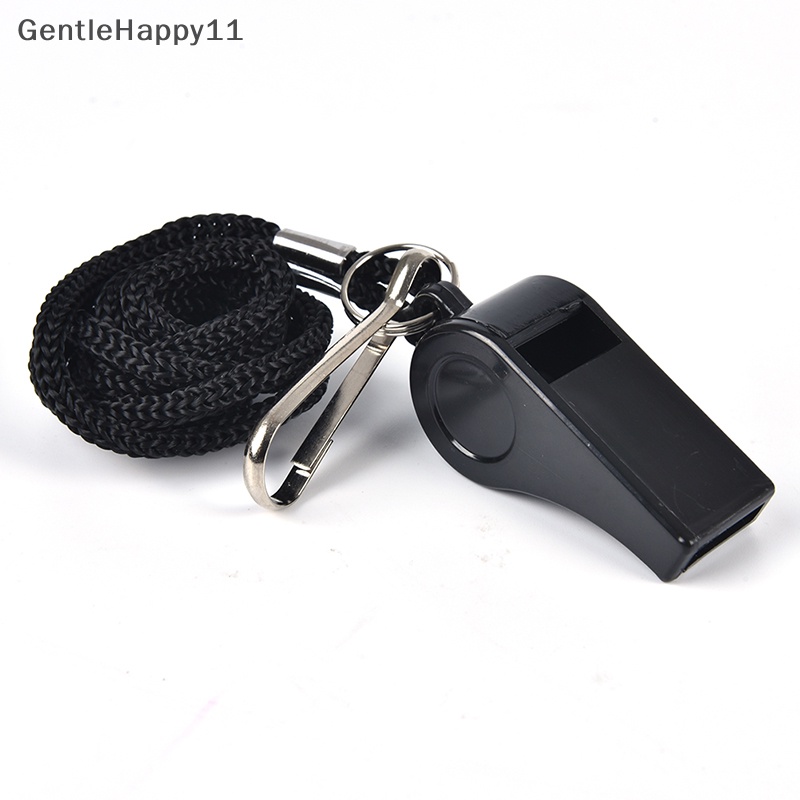 Gentlehappy Football Sepak Bola Olahraga Wasit Plastik Peluit Lanyard Darurat Suara Nyaring id