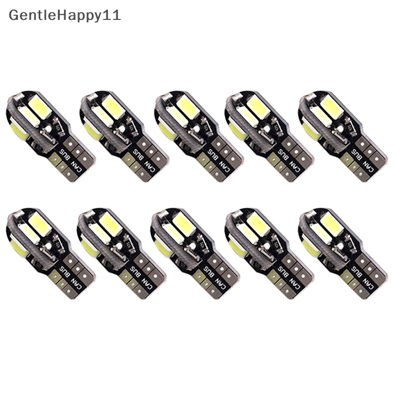 Gentlehappy 10PCS Canbus T10 194 168 W5W 5730 8led SMD Putih Lampu Side Wedge Mobil id