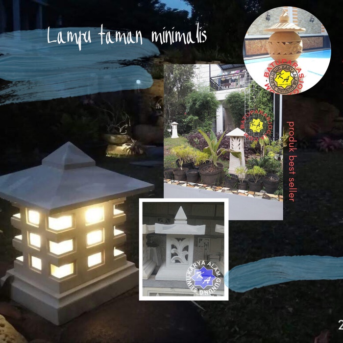SALE lampion batu alam ukir Termurah