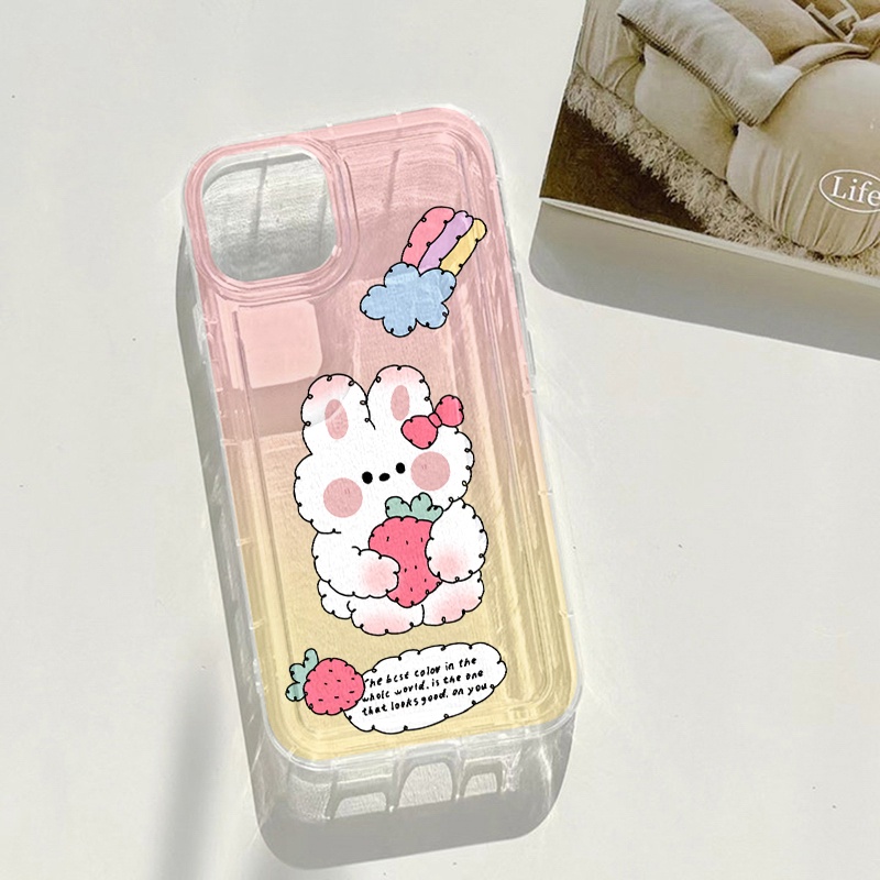 Casing Pernis Kelinci Lucu Untuk Oppo A11K A16 A16K A16E A16S A5S A7 A12 A12S A54S A3S A5 A8 A9 A9X A11 A11X A57 A57E A57S A17 A17K A74 A76 A77 A77S A94 A95 A96 Airbag Shockproof Cover