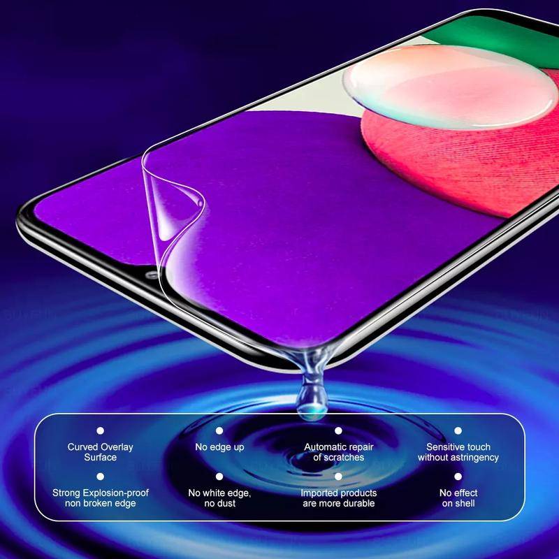 2pcs Untuk Samsung Galaxy M01 M01S M02 M10 M11 M12 M13 M14 M20 M21S Layar Hydrogel Film Untuk Galaxy M22 M40 M42 M52 M53 F13 F14 F22 F23 F41 F42 F62 Safety Soft Film