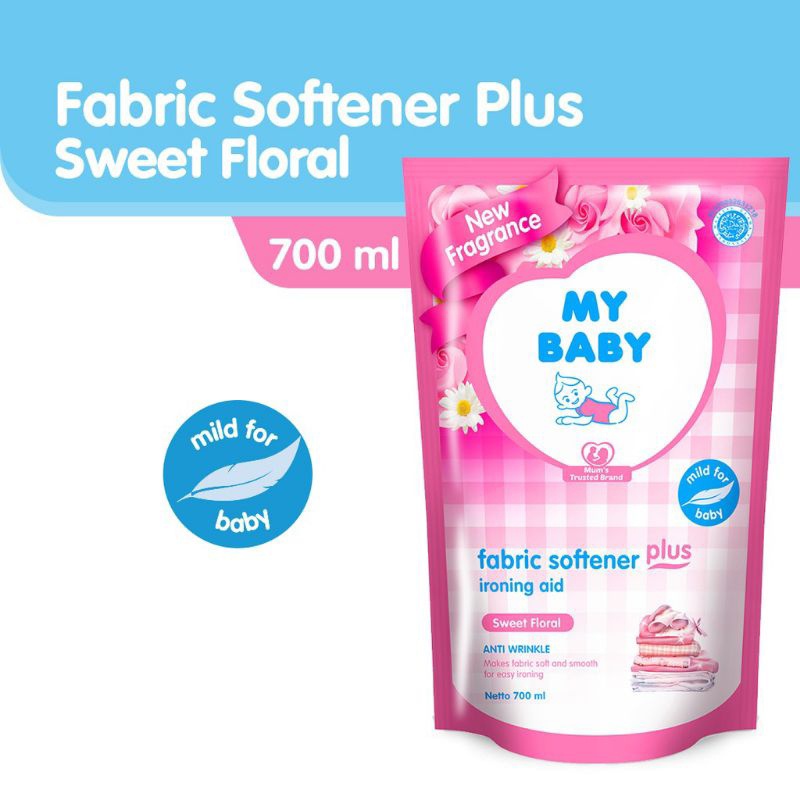Fabric Softener Ironing Aid Sweet Floral My Baby 700ml & 1500ml Pengharum Pakaian Bayi