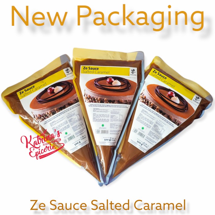 

Ready- Ze Sauce Salted Caramel 500 Gram Saus Karamel Asin Untuk Topping