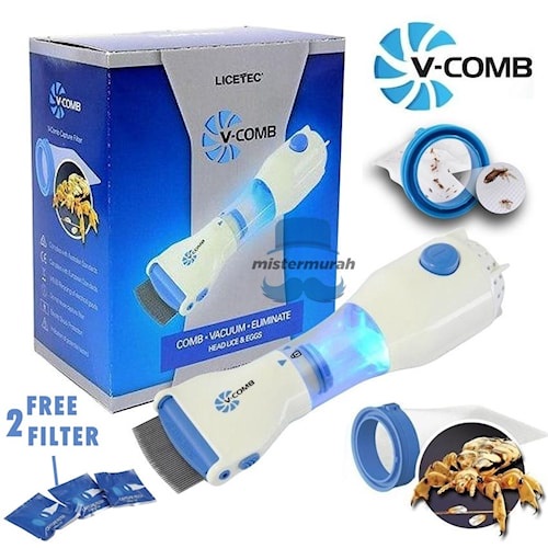 ORIGINAL Sisir Kutu Elektrik VComb Penghilang Pembasmi Kutu Rambut Dan telur nya74427799