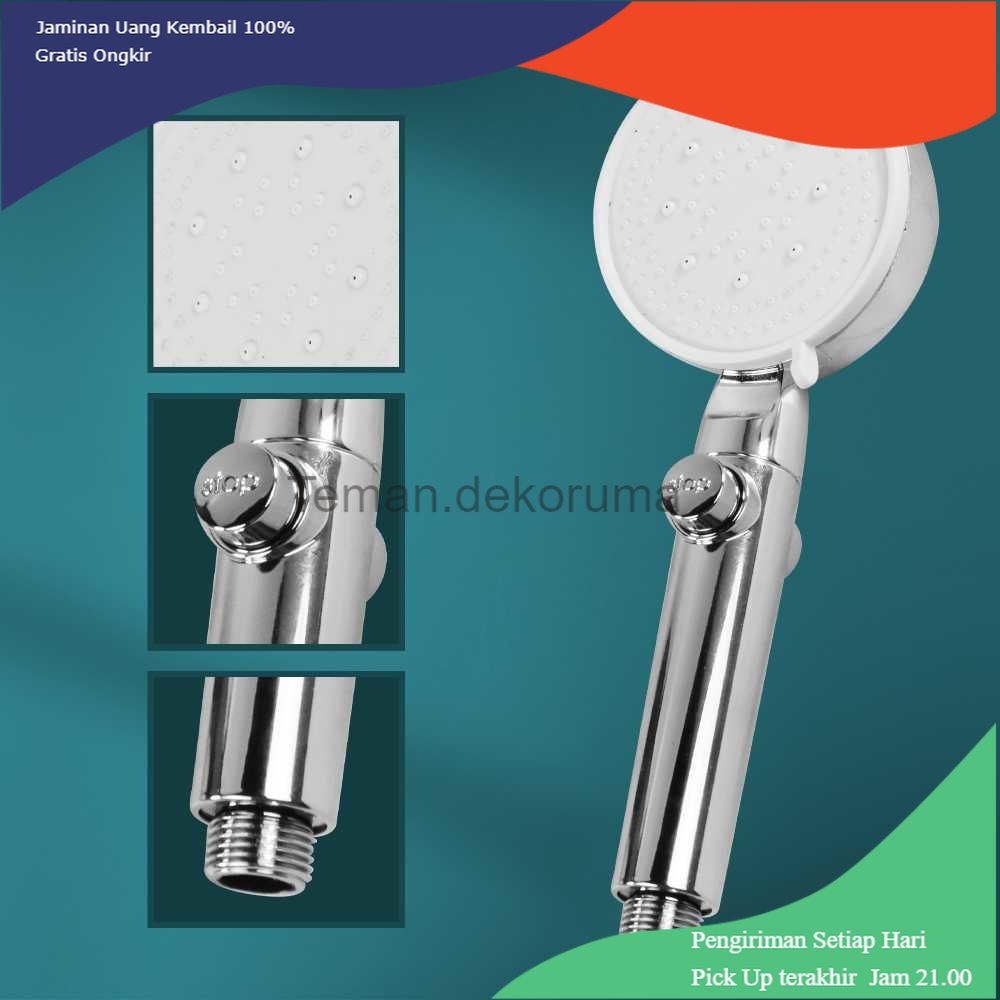 TD - DPR SOHE Set Kepala Shower Mandi One-Key Stop 5 Mode Adjustable - SH24