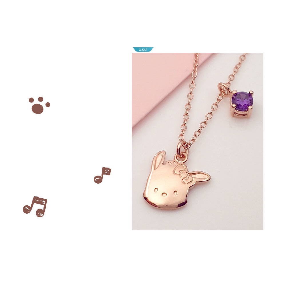 Sanrio Jewelry Pachacco Hellokitty Hello Kitty Born Electroplated Sterling Silver Kalung [ZK]