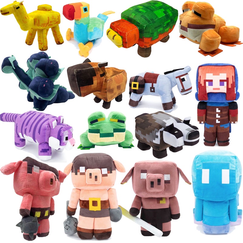 Minecraft Legends Mainan plush Boneka Boneka Lembut Figure Toys Anime Untuk Pesta Ulang Tahun Anak