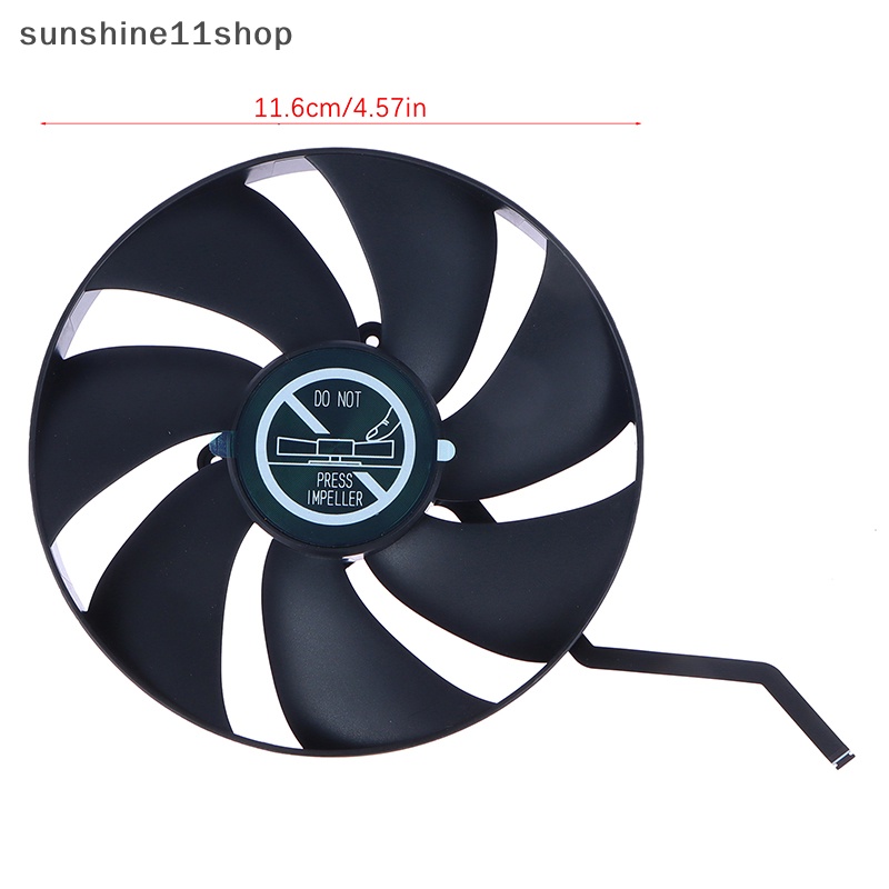 Sho 1Pc DC12V 0.63A Diameter Lubang Pitch 39mm Cooling Fan Heat Sink Kartu Grafis N