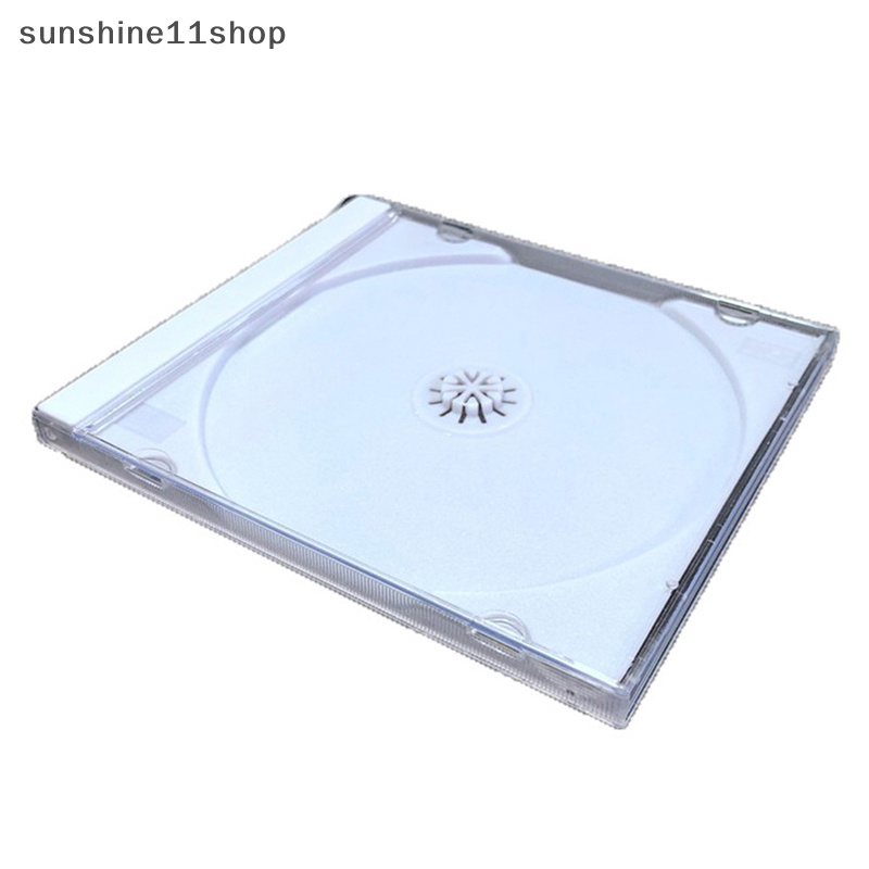 Sho Kotak CD Bawah Transparan Kosong CD Case Plastik PP CD Case CD Case Kapasitas 1-2 Disc N