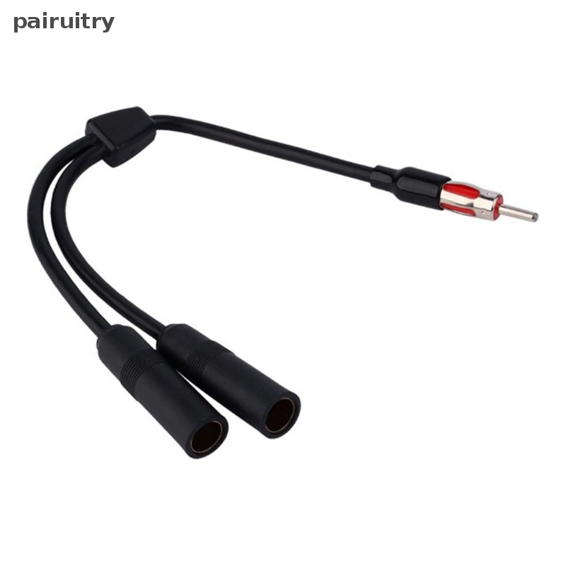 Prt 1pcs Adaptor Antena 1 Male To 2female Y Car Stereo Antenna Adapter Plug Konektor Udara Untuk PRT Radio Aftermarket