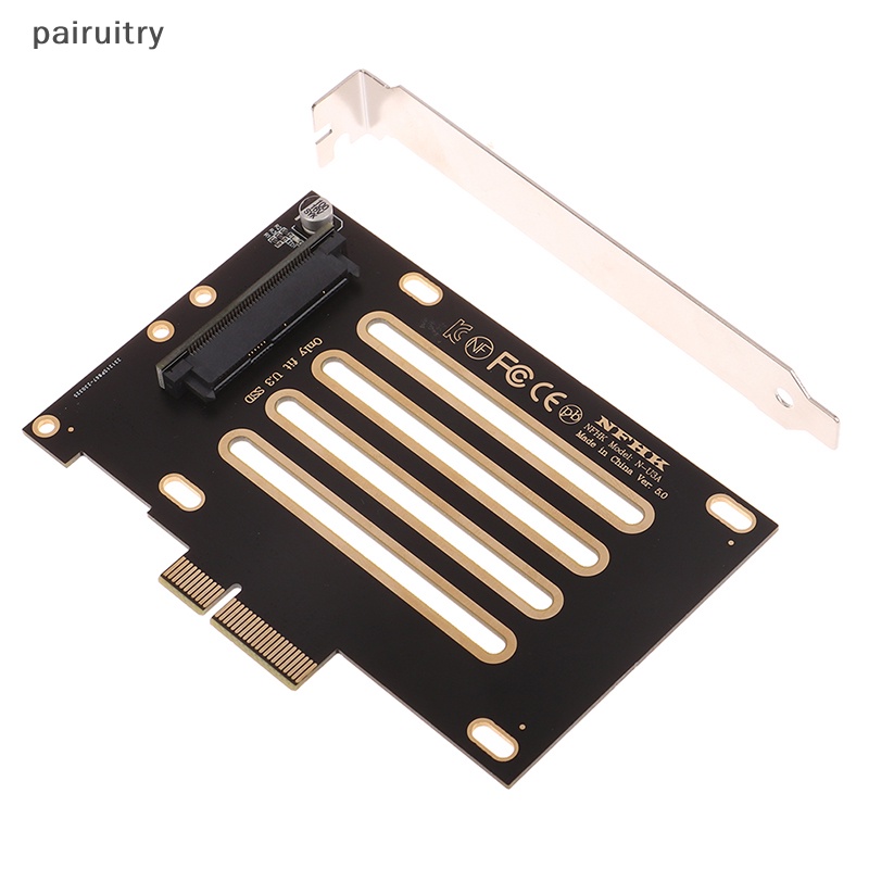 Prt U.3 SSD U3 Kit SFF-8639 Ke PCI-E 4.0 X4 Jalur Host Adapter Untuk Motherboard PM1735 PRT